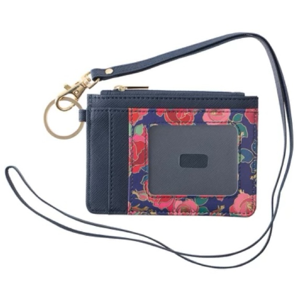 Blue Floral ID Holder🌸
